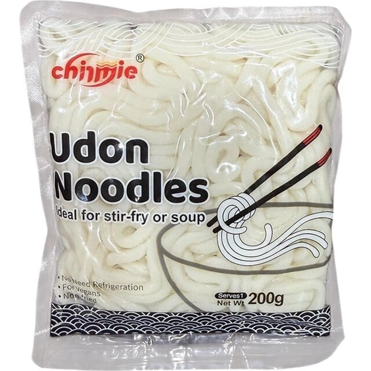 Chinmie Asya Usulü Kalın Udon Noodle (Wok ve Çorba İçin) 200 g