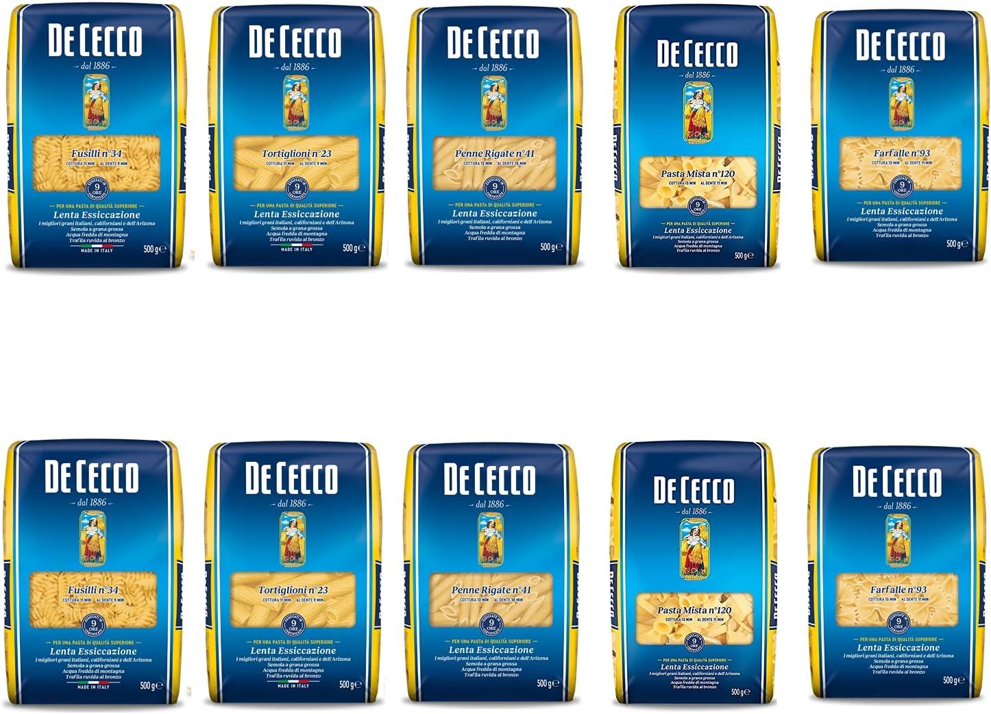 De Cecco Penne Rigate Kalem Makarna 500 Gr x 10 Adet