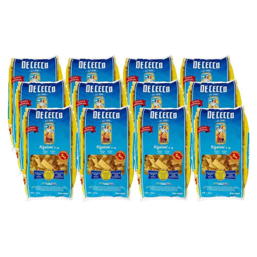 De Cecco Rigatoni n°24 Düdük Makarna 1Kg x 12 Adet