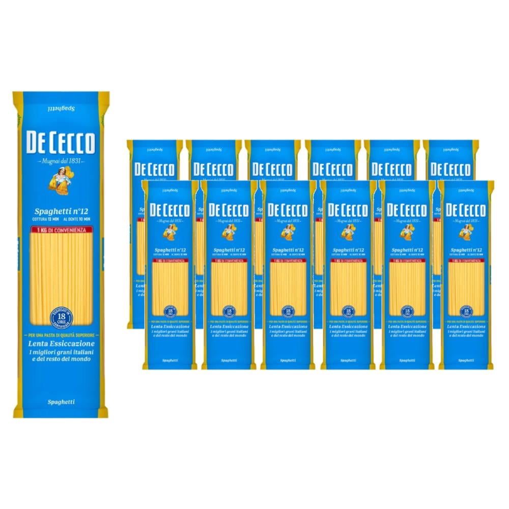 De Cecco Spaghetti n°12 - 1 Kg x 12 Adet