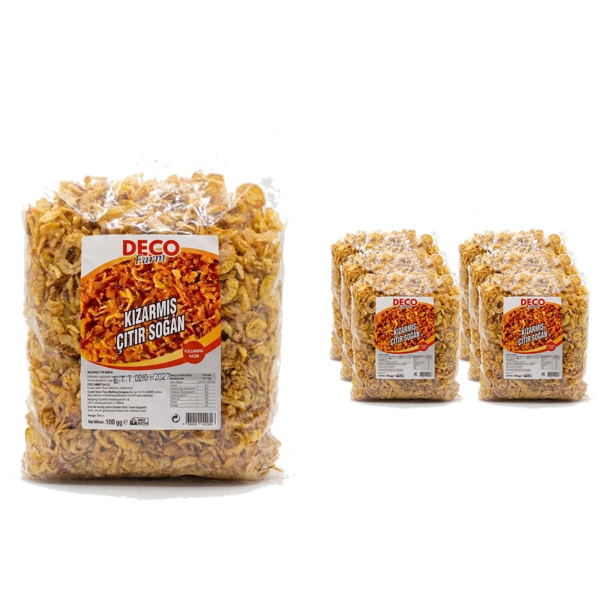 DECO Farm Kızarmış Çıtır Soğan 6'lı Koli (6 x 1000 g)