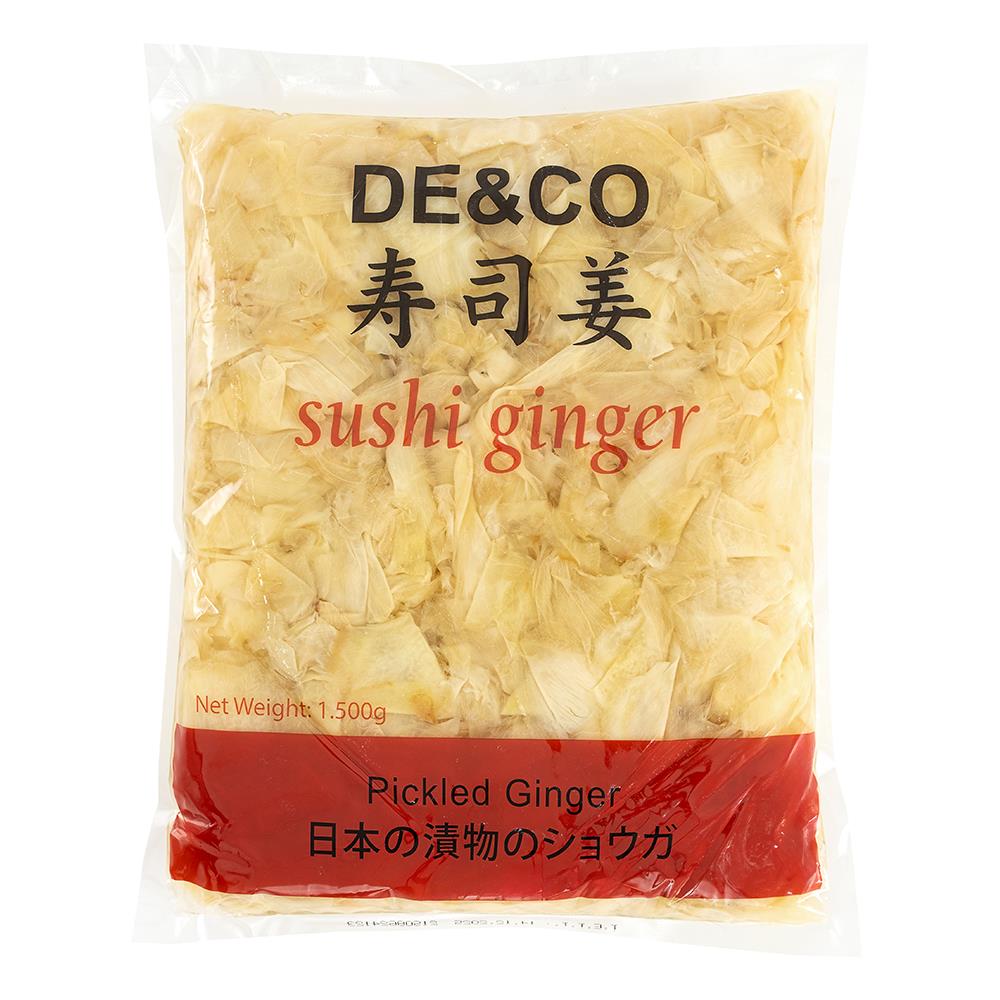 DECO Sushi Pickled Ginger Beyaz Zencefil Turşusu 1500 Gr