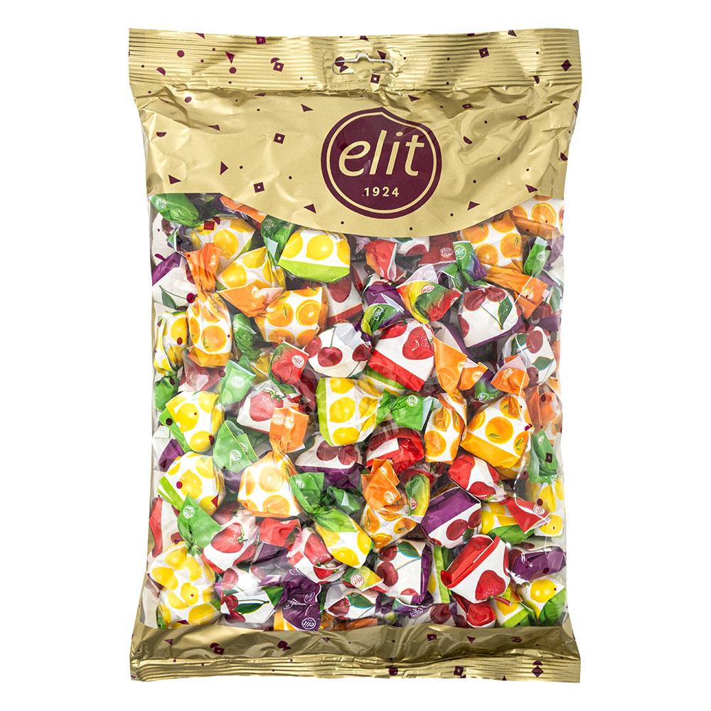 Elit Meyve Aromalı Karışık Dolgulu  Şeker 1 kg Glutensiz
