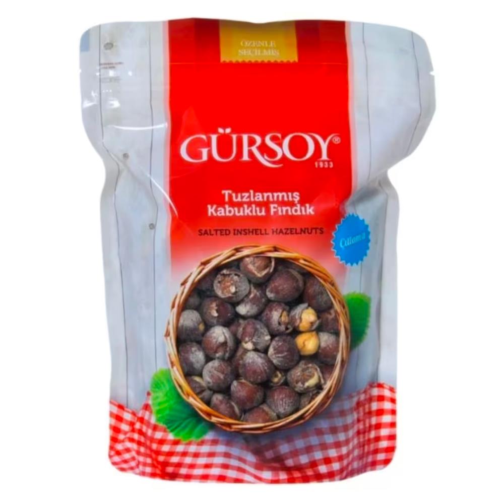 Gürsoy Tuzlanmış Kabuklu Fındık 500g Doypack