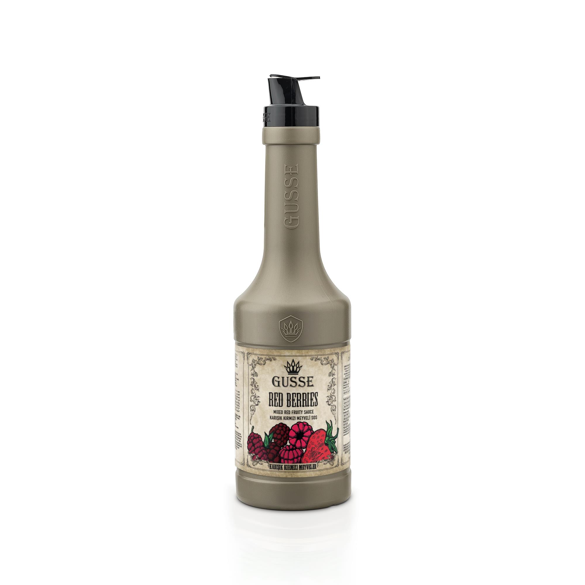 Gusse Karışık Kırmızı Meyveler Püresi (Sosu) 1100 G