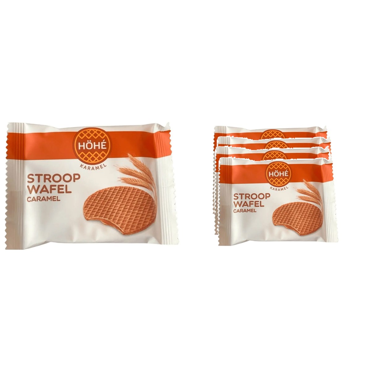 Höhe Stroopwafel Karamel Dolgulu Kurabiye 4'lü Set (4 x 32 g)