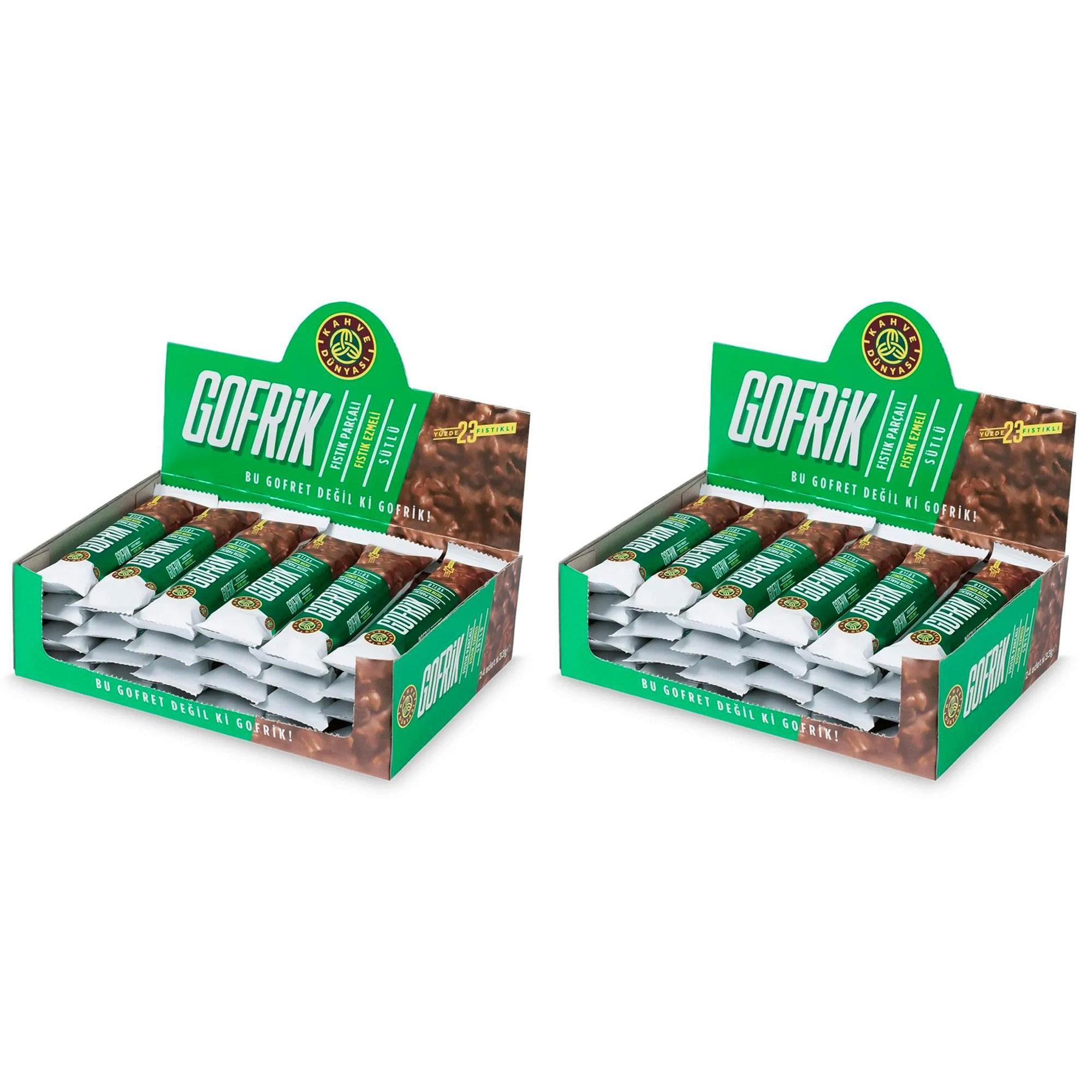 Kahve Dünyası Antep Fıstıklı Sütlü Gofrik 33gr x 48 Adet