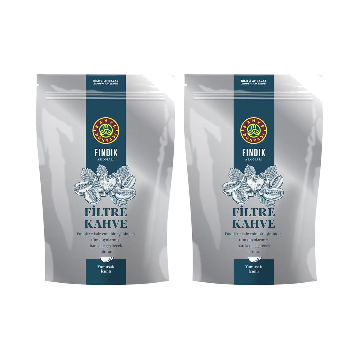 Kahve Dünyası Fındık Aromalı Öğütülmüş Filtre Kahve 500 g (2 x 250 g)