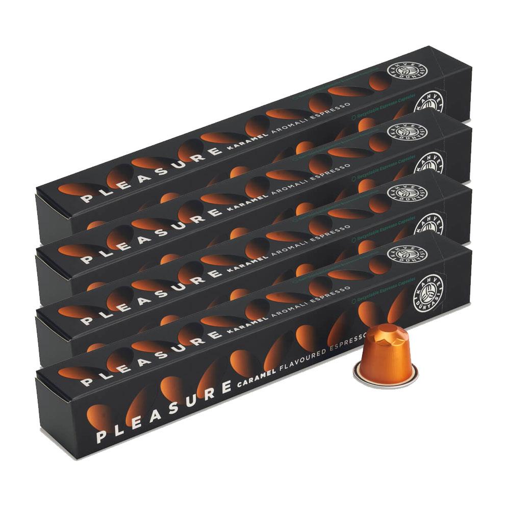 Kahve Dünyası Karamel Aromalı Kapsül Kahve 4 Kutu (40 Kapsül)