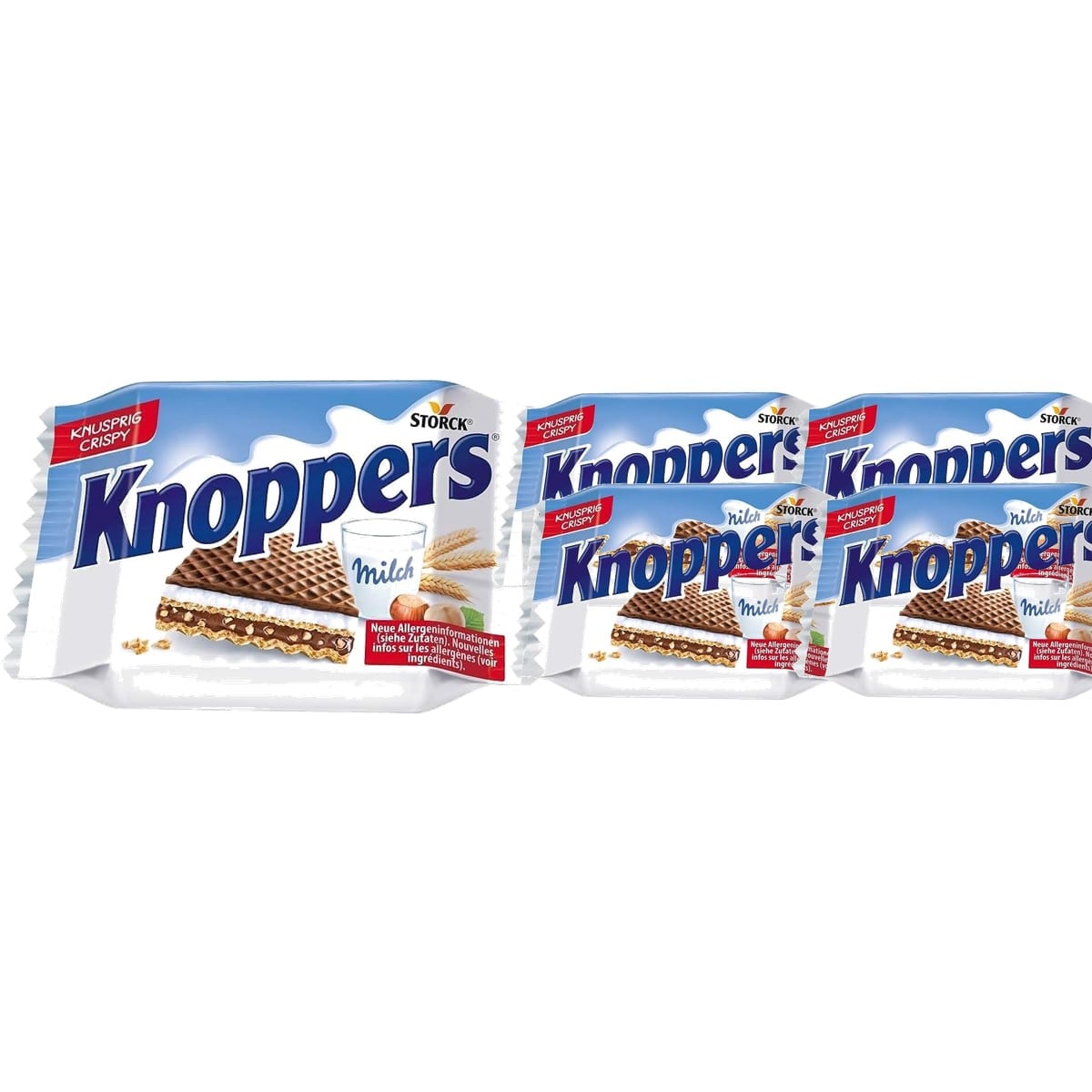 Knoppers Sütlü ve Fındıklı Çikolatalı Gofret 4'lü Set (4 x 25 g)