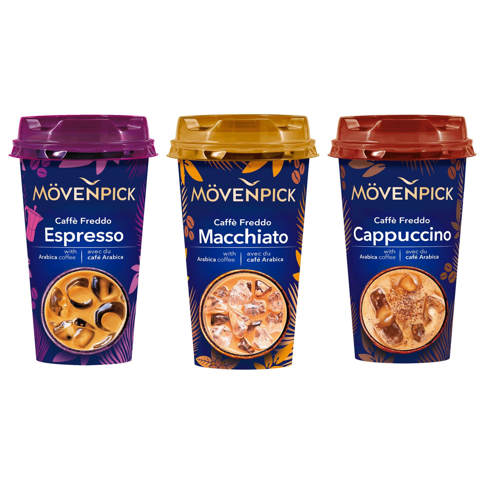 MÖVENPICK Caffé Freddo Soğuk Kahve Serisi (3 Çeşit) | Espresso - Macchiato - Cappuccino 189 ml