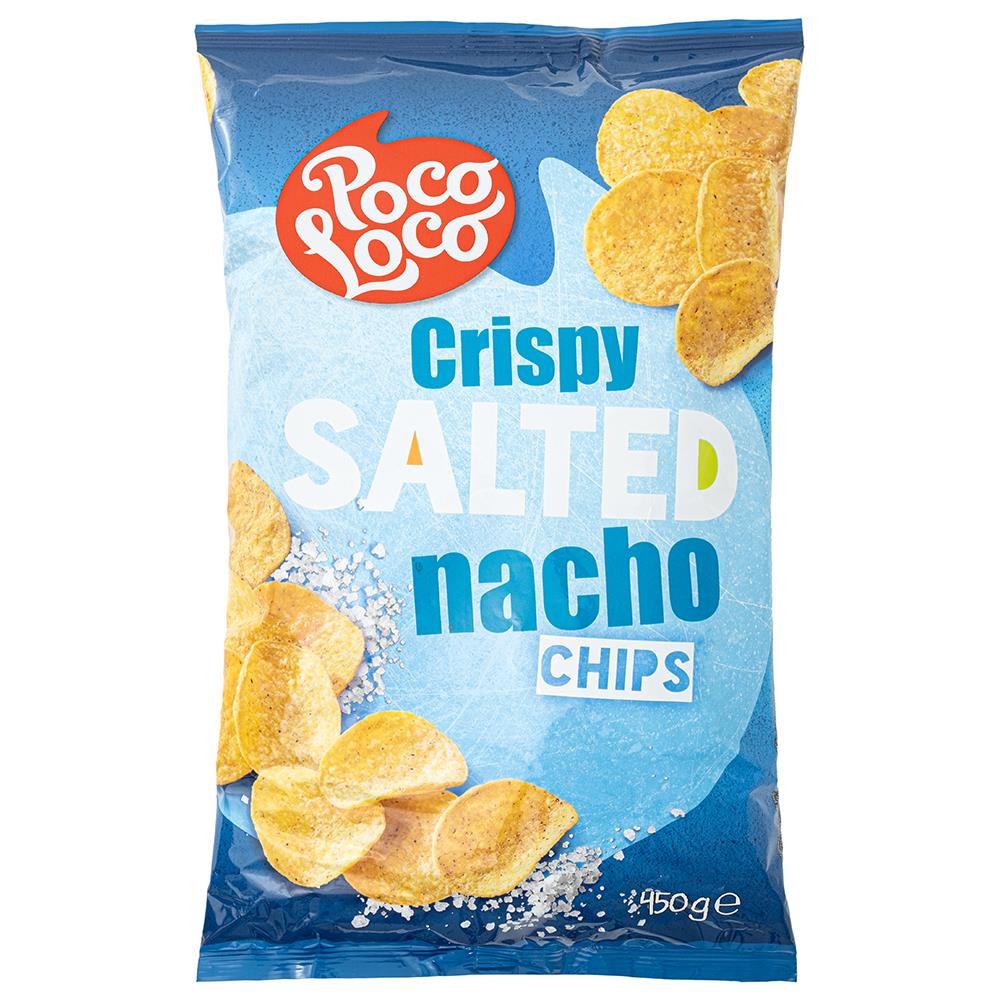 Poco Loco Crispy Salted Nacho Cips 450 g