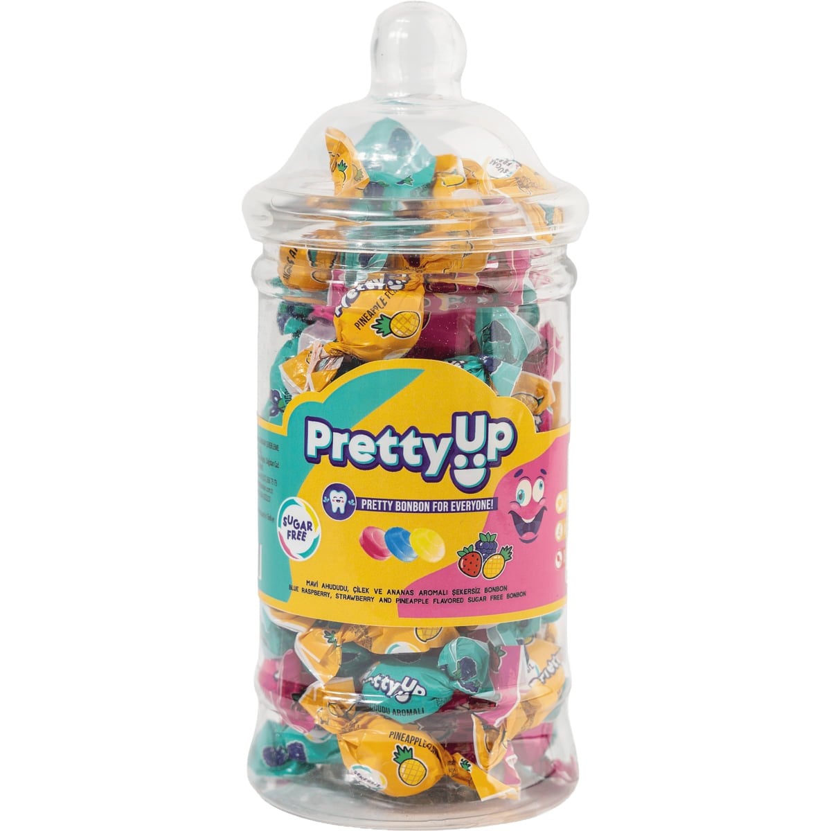 Pretty Up Şekersiz  Bonbon Şekerleme 126 g Plastik Kavanoz