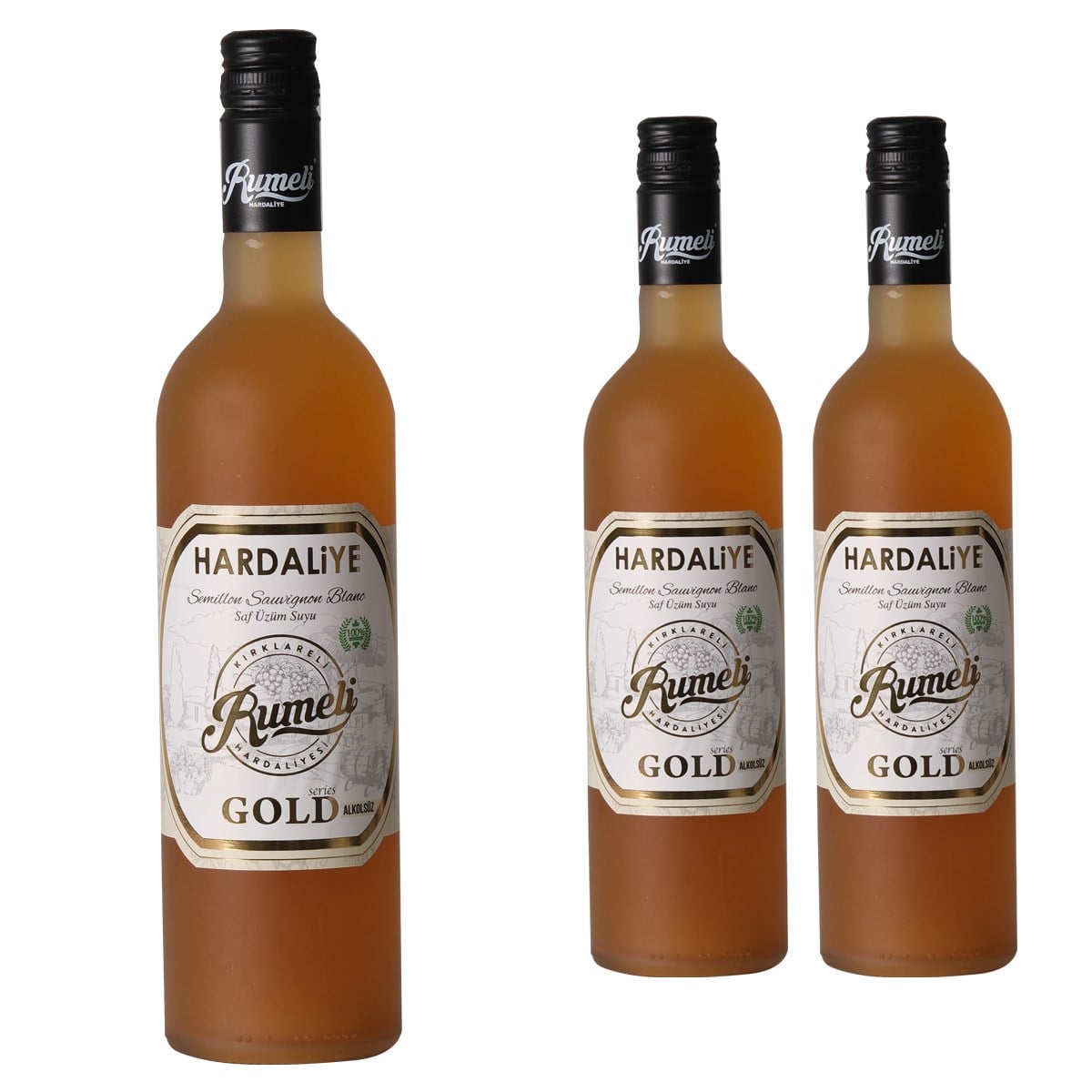 Rumeli Hardaliye Gold Serisi Beyaz Üzüm İçeceği (Alkolsüz) 750 ml x 2 Adet