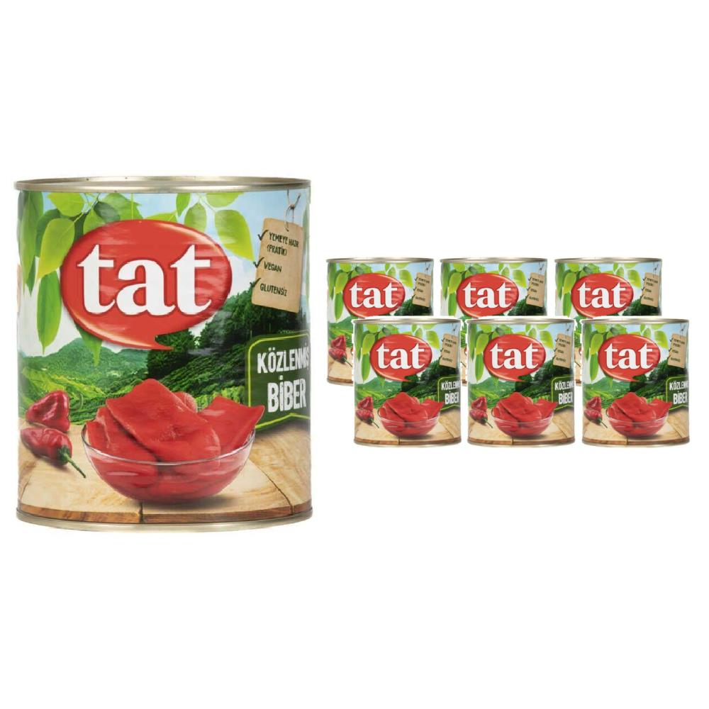 Tat Közlenmiş Biber 2800Gr Teneke x 6 Adet