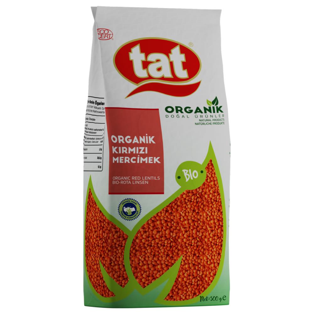Tat Organik Kırmızı Mercimek 500Gr