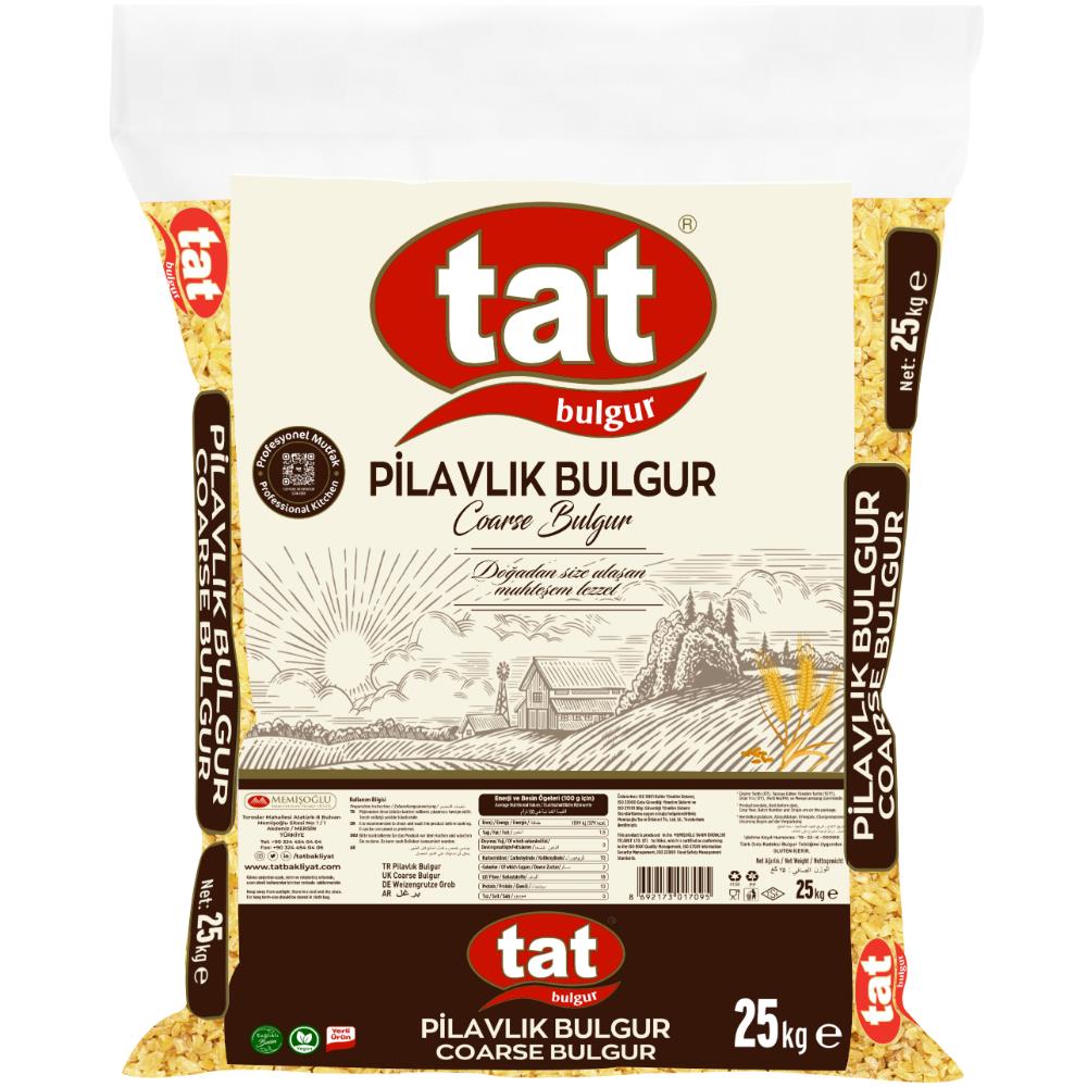 Tat Pilavlık Bulgur 25Kg Torba