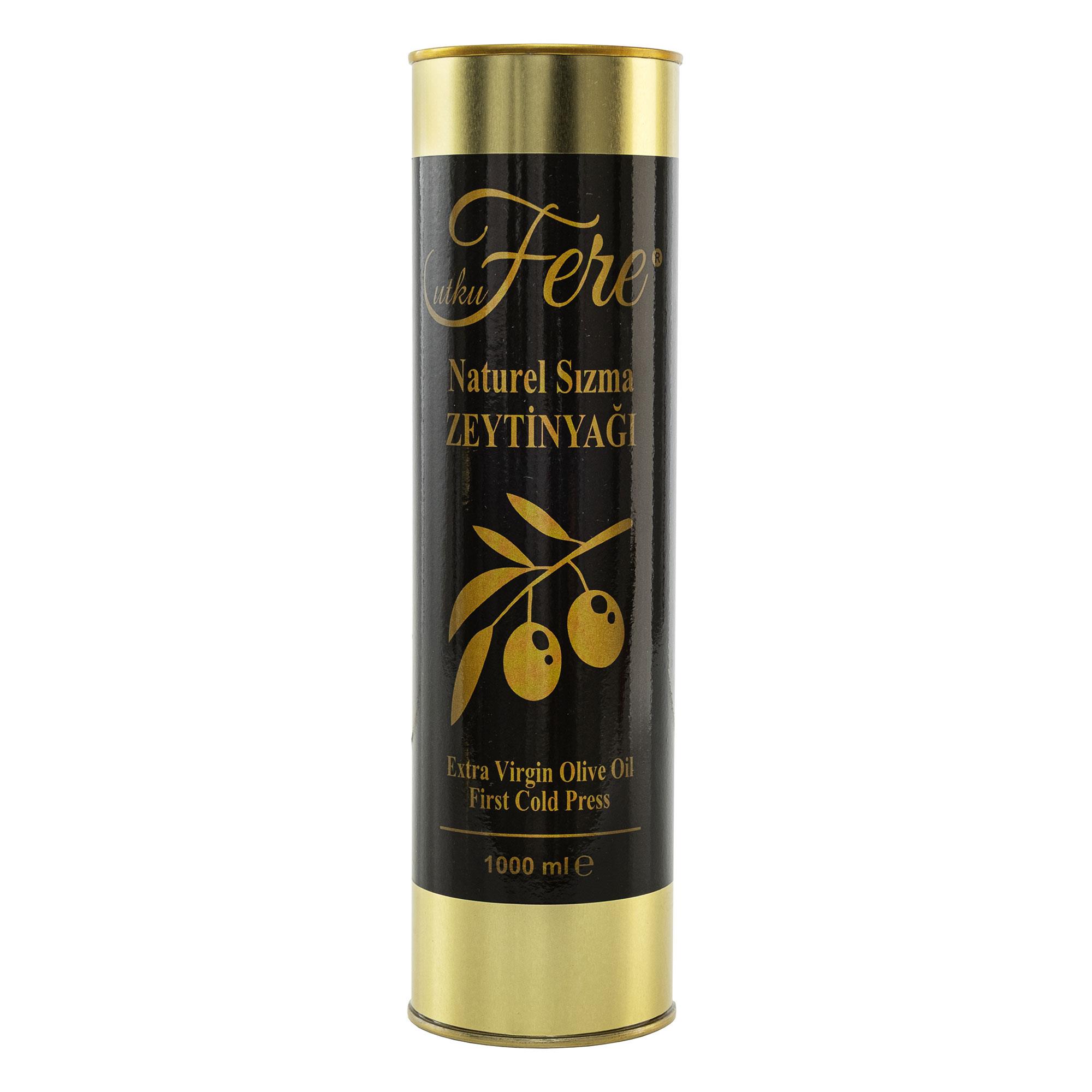 Utku Fere Naturel Sızma Zeytinyağı 1000 ml Teneke Ambalaj