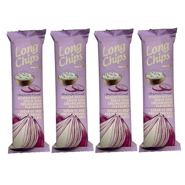 Long Chips Ekşi Kremalı ve Soğanlı Cips | Uzun Cips | Az Yağlı