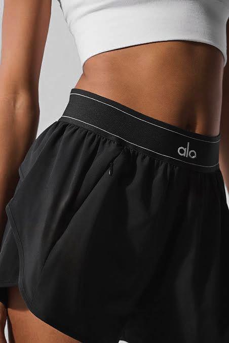 Siyah Paraşüt Kumaş Şort