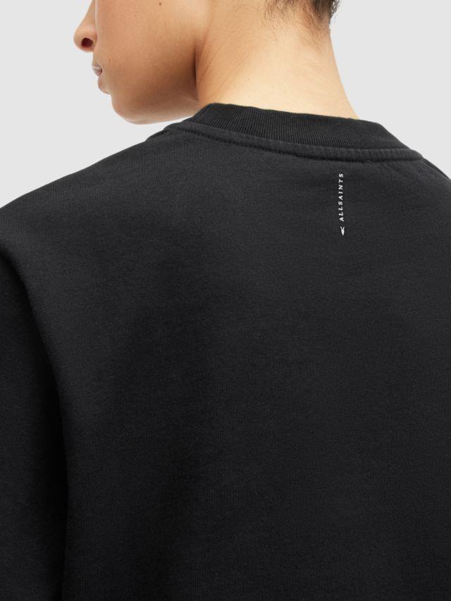 Oversize Arkası Yazı Detaylı Siyah Tshırt