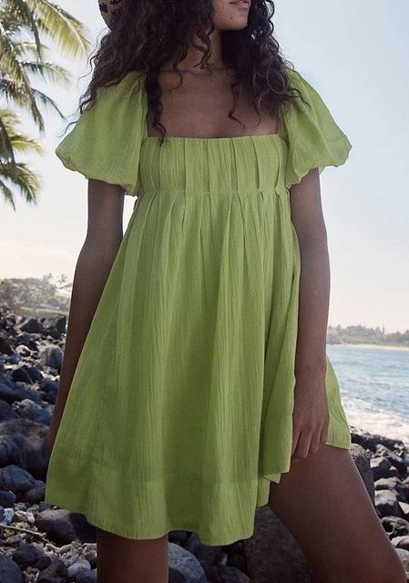 Puff Balon Kollu Elbise 