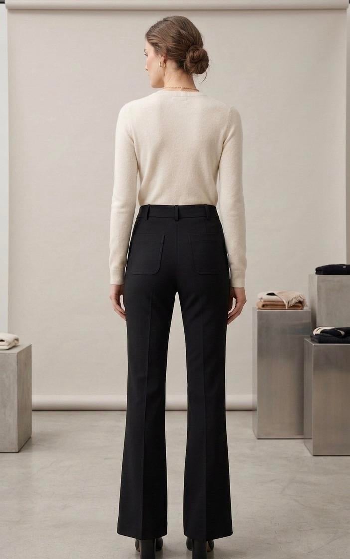 Siyah Cep Detaylı Slim Fit Bootcut Jean 