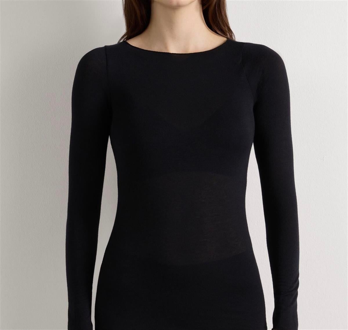  Siyah Transparan Bluz