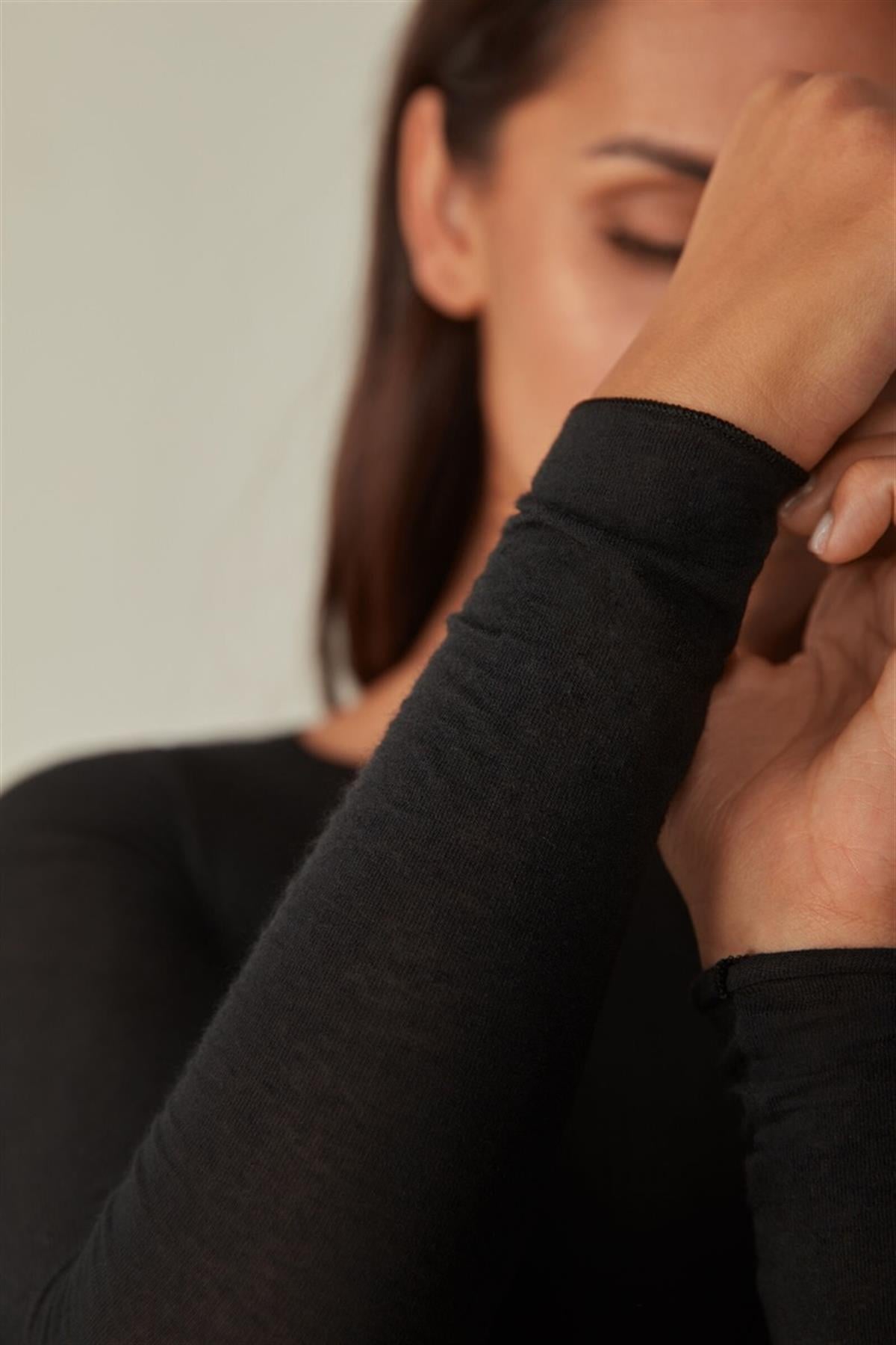  Siyah Transparan Bluz