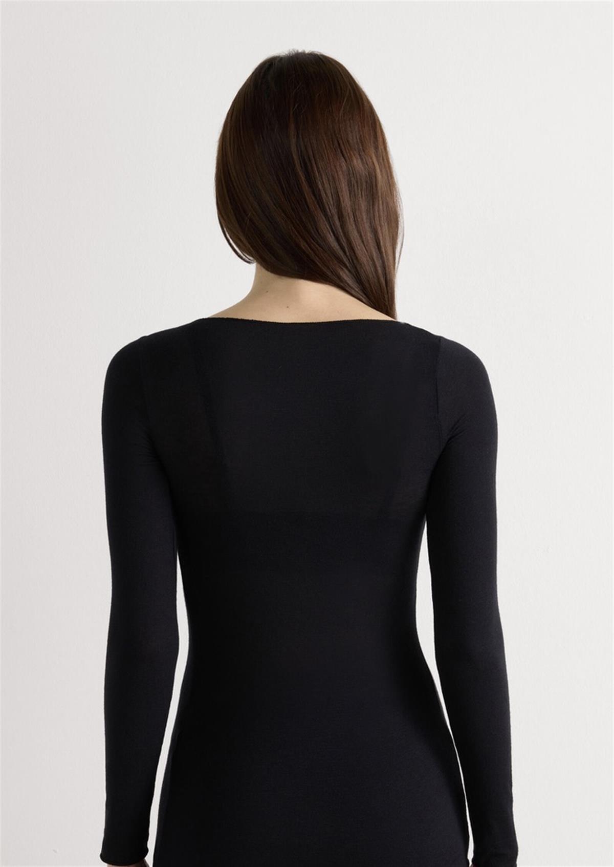  Siyah Transparan Bluz