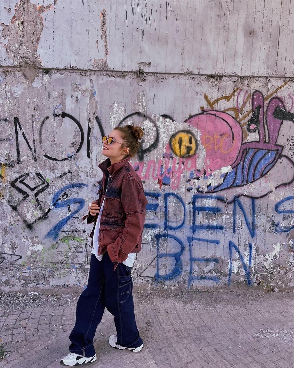 Cep detaylı jean ceket