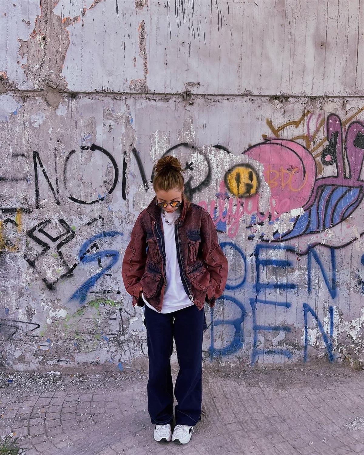 Cep detaylı jean ceket