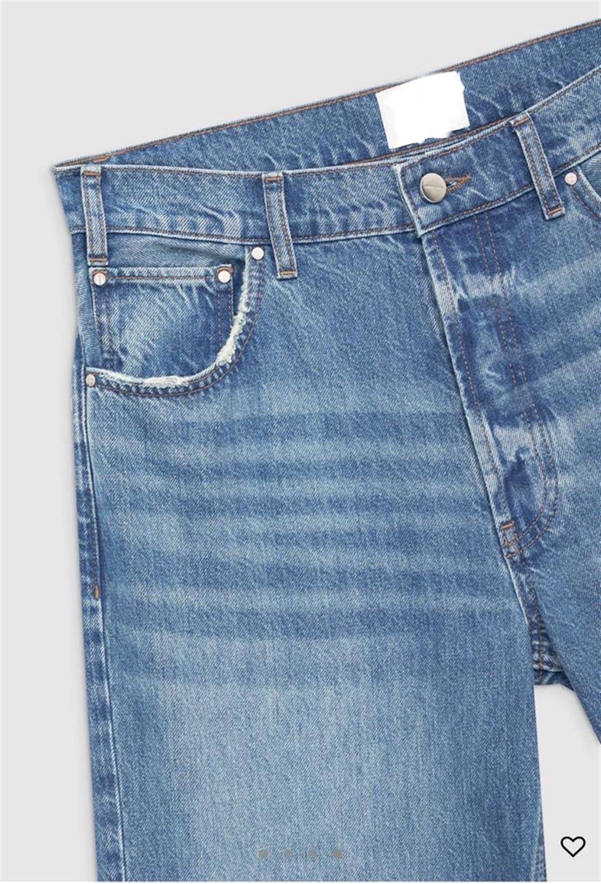 Ani Buz Mavisi Paça Detaylı Jean 