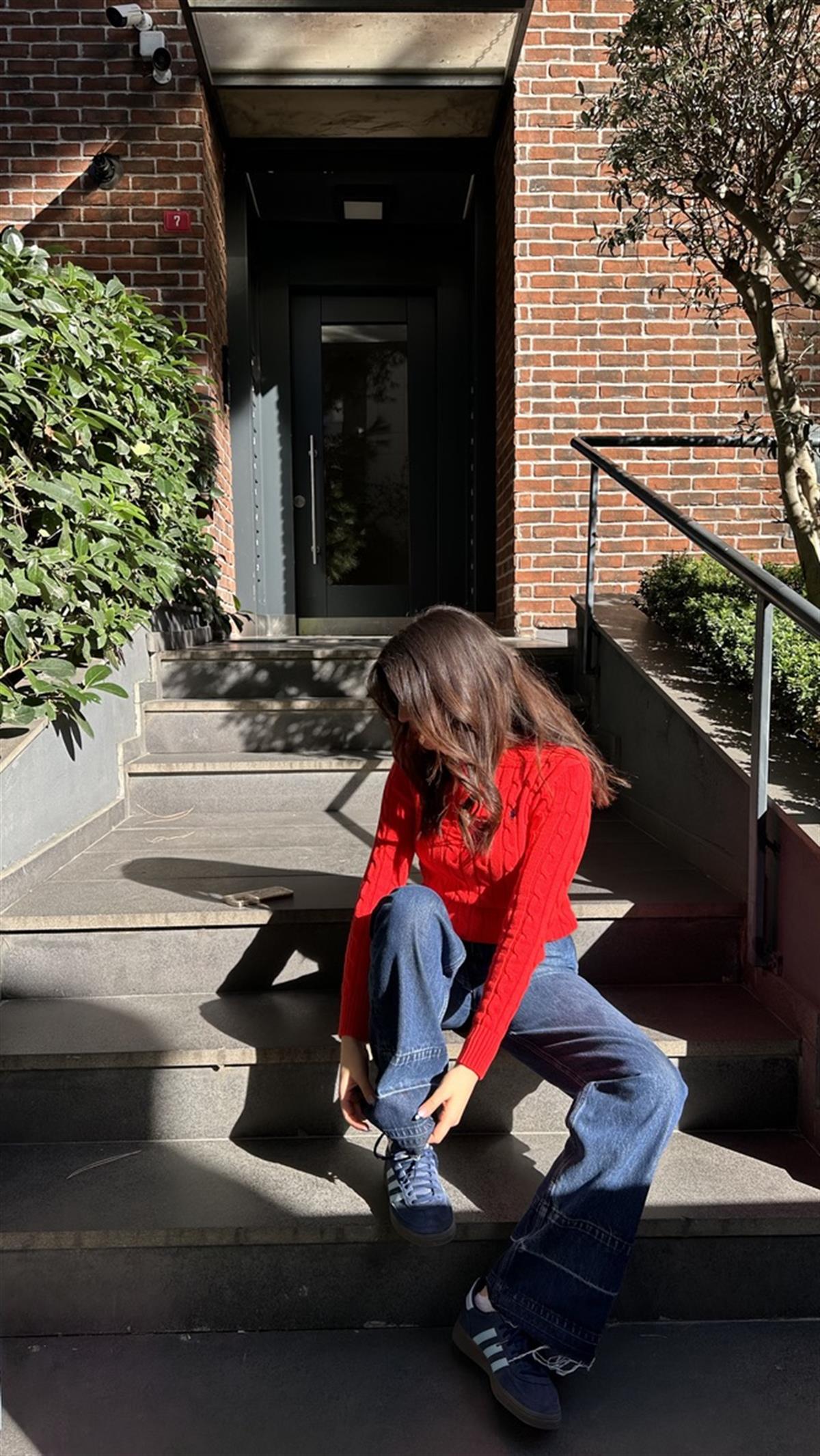 Double Paça Wide Leg Koyu Mavi Jean 