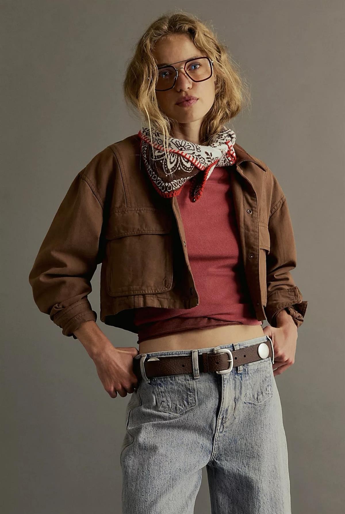 İTHAL ORJİNAL YAKA DERİ DETAYLI CEKET 