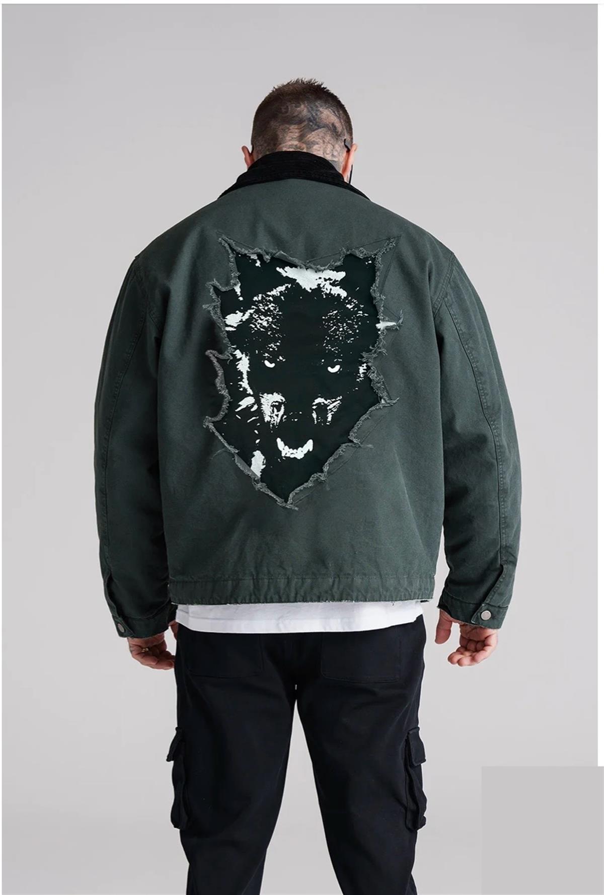 Oversize Fermuarlı Ceket