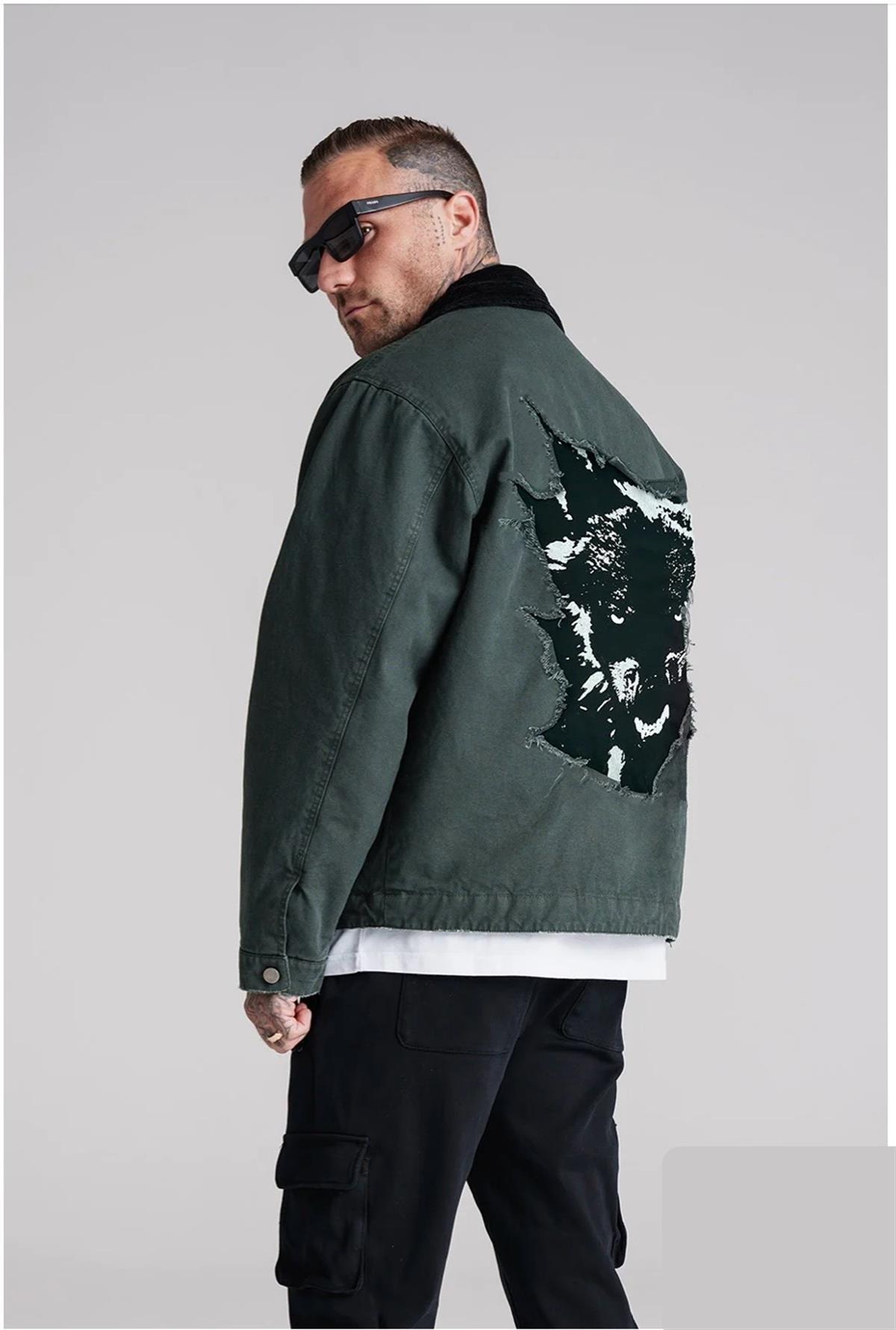 Oversize Fermuarlı Ceket