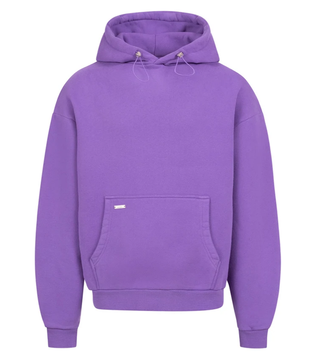 Oversize Kalın Organik Kumaş Mor Sweatshirt