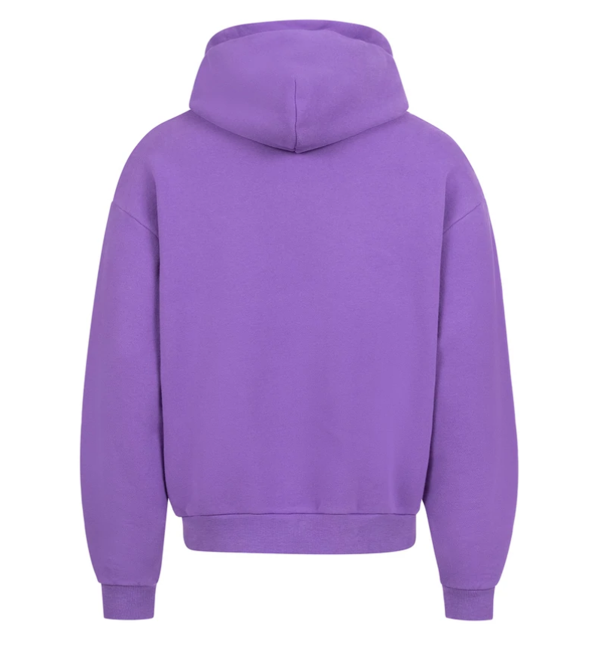 Oversize Kalın Organik Kumaş Mor Sweatshirt