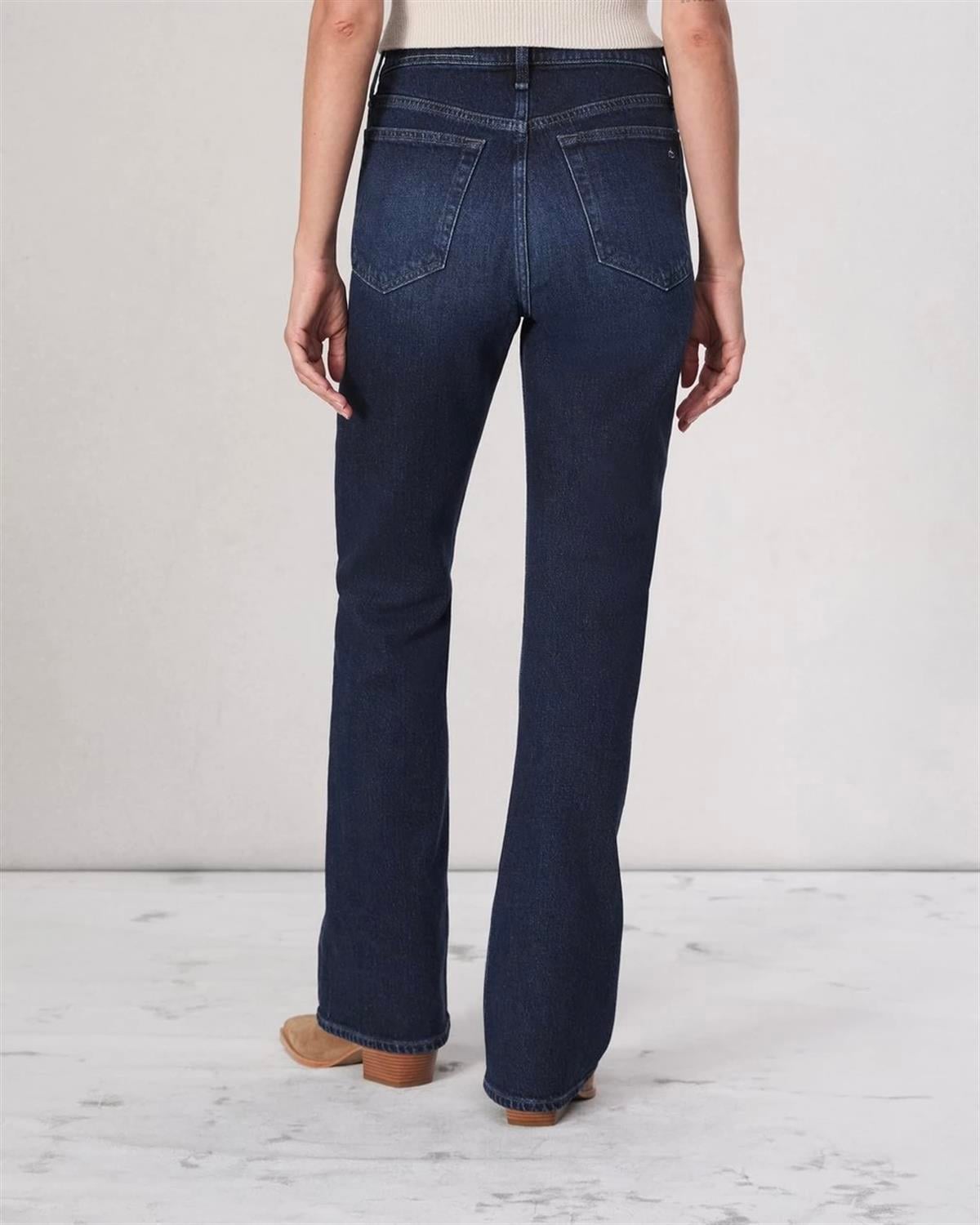 Rag Yıkamalı Dark Blue Boootcut Jean