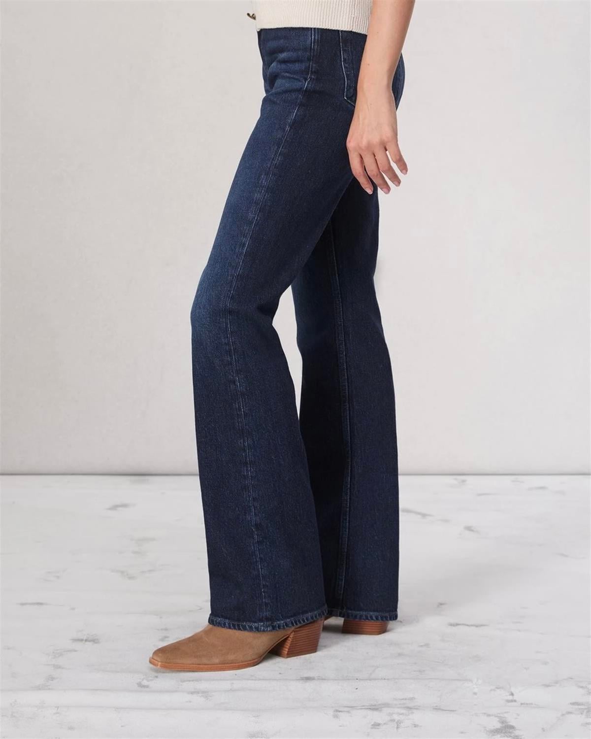 Rag Yıkamalı Dark Blue Boootcut Jean
