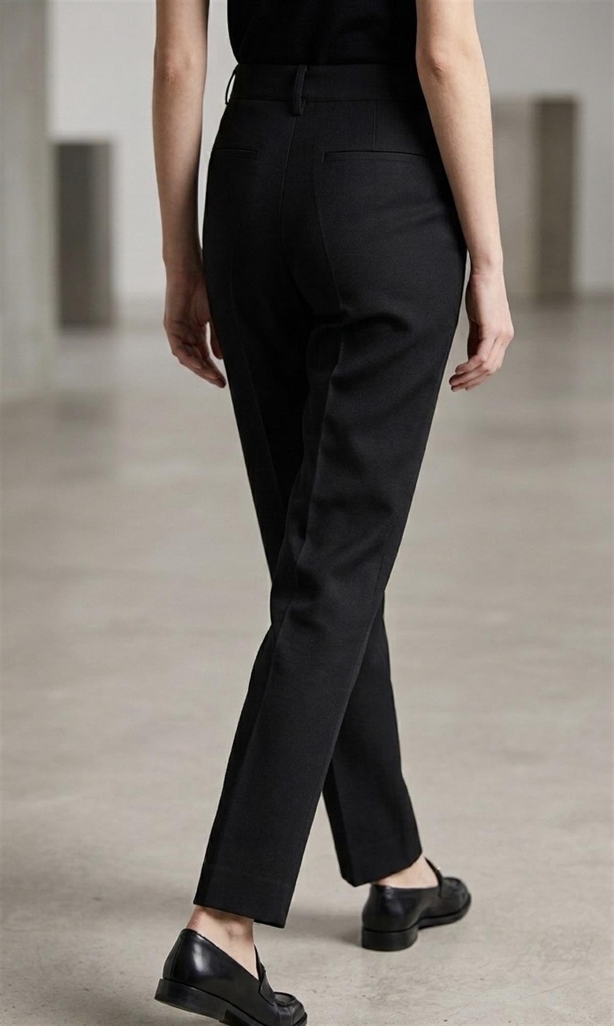 Siyah Premium Kumaş Yelekli Pantolon Takım