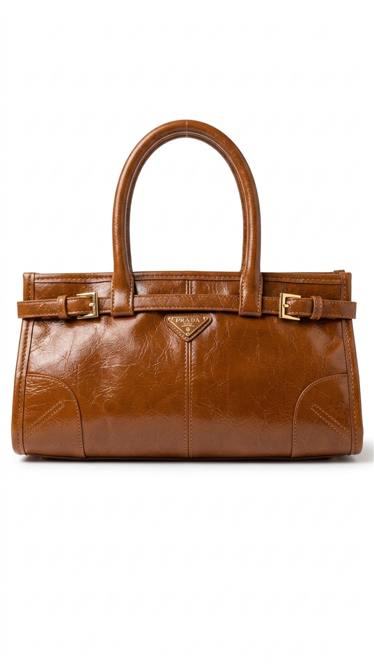 Taba Renk Deri Orta Boy El Çantası