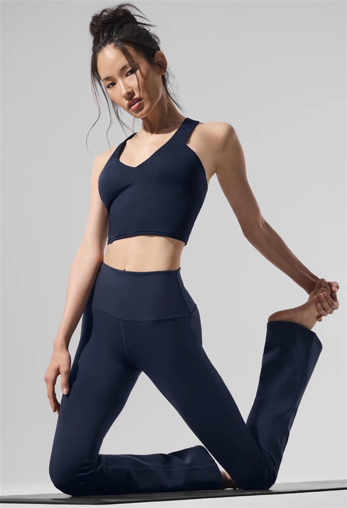 Lacivert Toparlayıcı İspanyol Paça Tayt