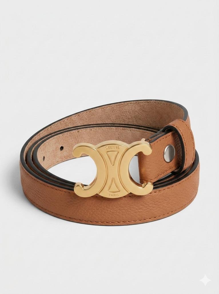 Altın Tokalı CLN Taba Kemer