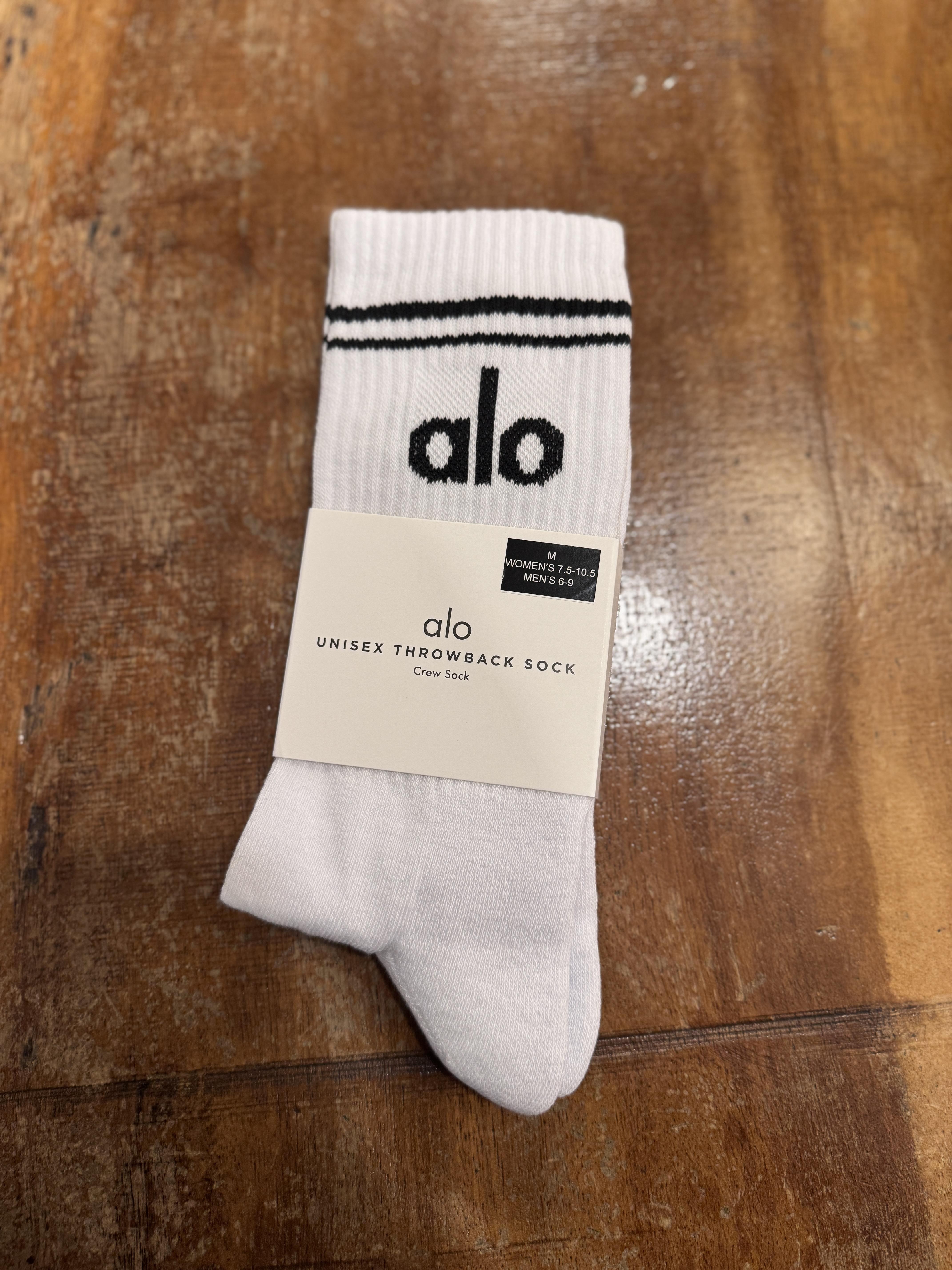 Beyaz Siyah Şeritli Sporcu Çorap