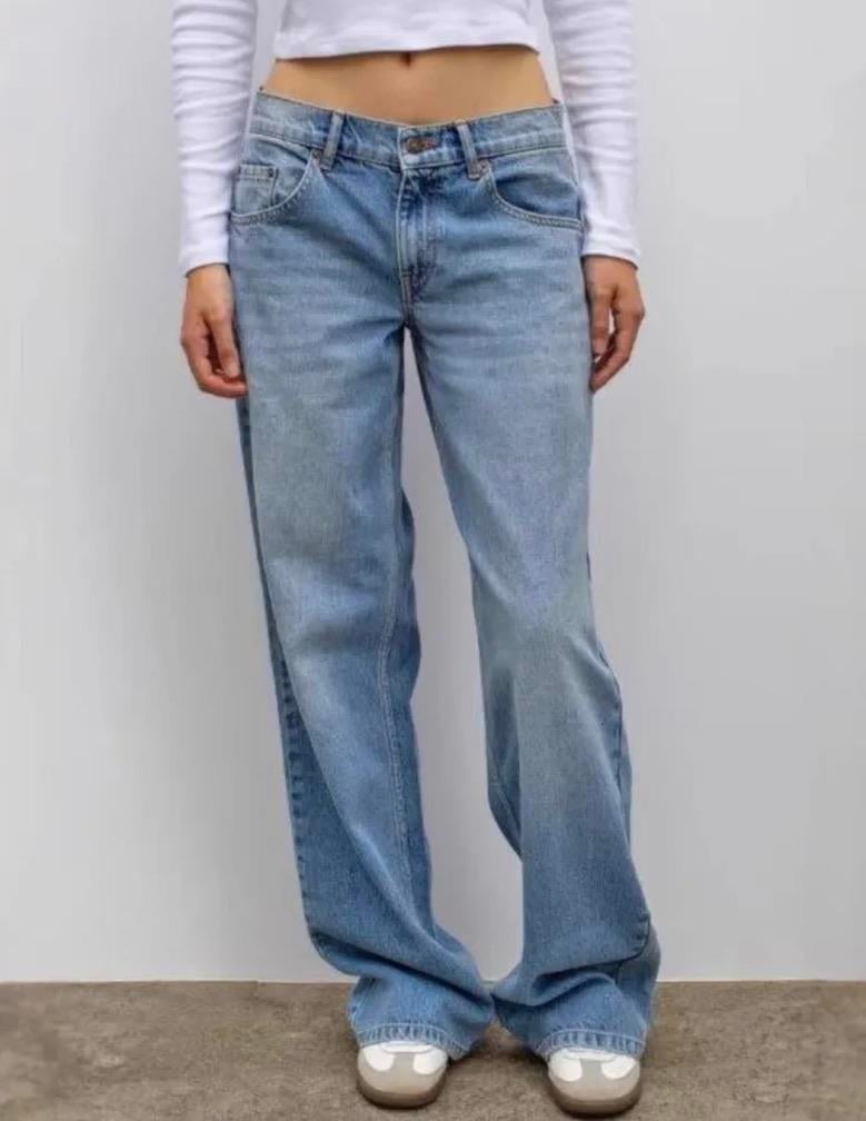 Leopar Yıldız Cepli Orta Bel Jean