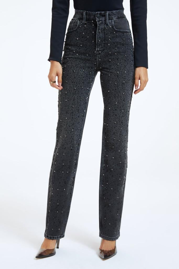 Taș İșlemeli Pantalon Siyah Renk