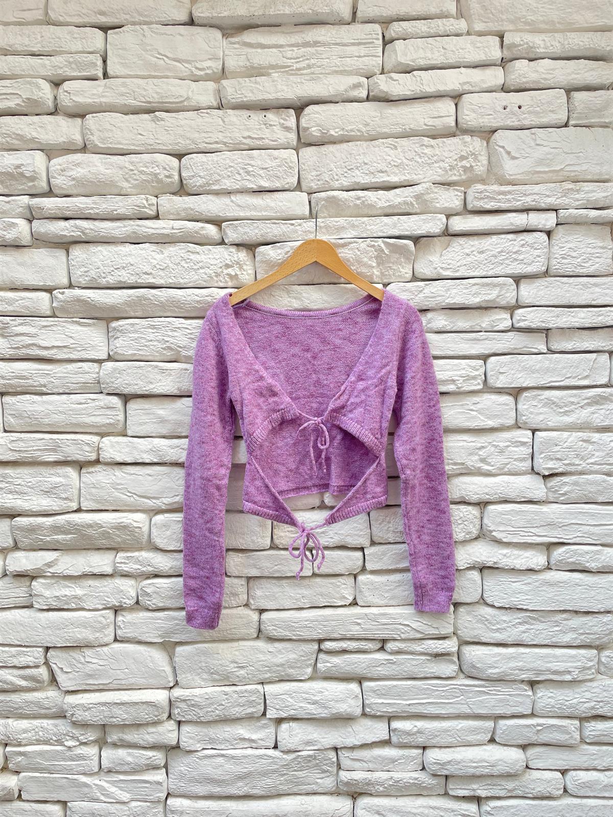 Urban outfitters sırt dekolteli triko bluz