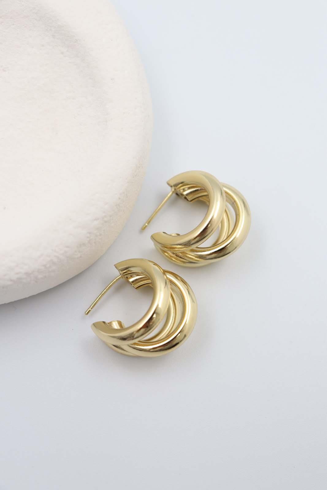  Cristine Gold  Küpe[14K]